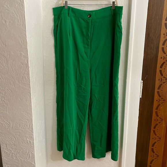 LOLA MAY Women's Plus Tailored Trousers Size 22 In Green - Picture 2 of 9